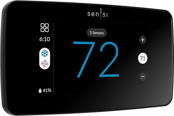 Touchscreen Thermostat with Wi-Fi and Voice Control by Sensi