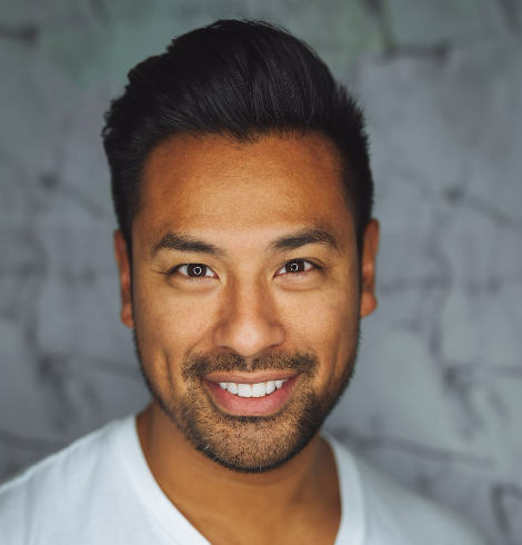Smiling man with dark hair